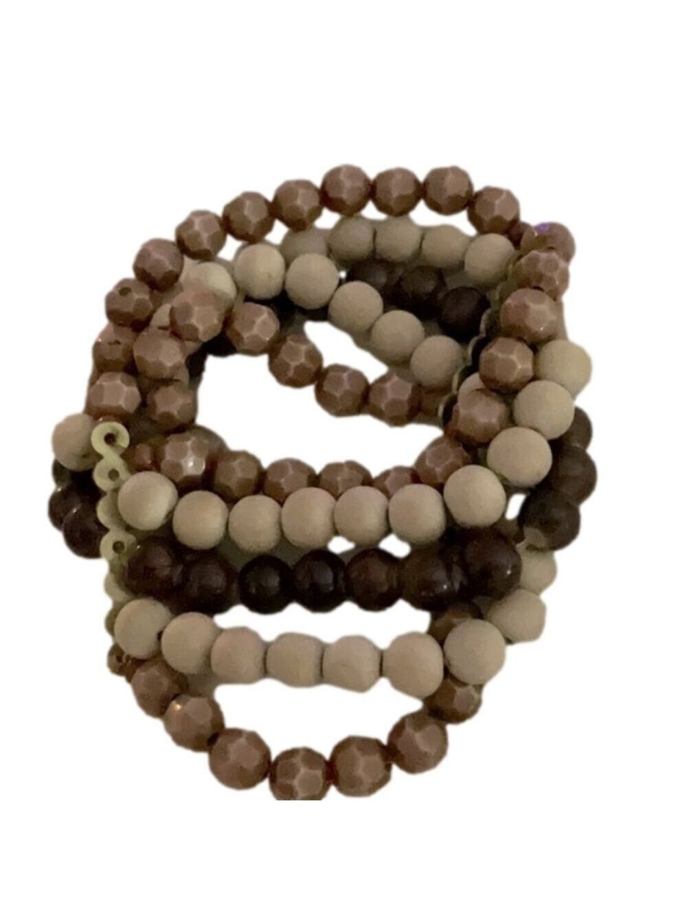 Browns Five Strand Stretch Bracelet Set Vintage